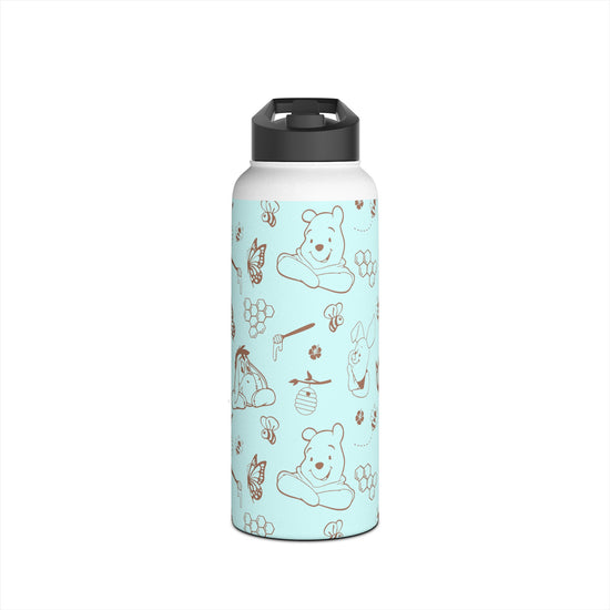 Winnie All-Over Print Stainless Steel Water Bottle - Fandom-Made