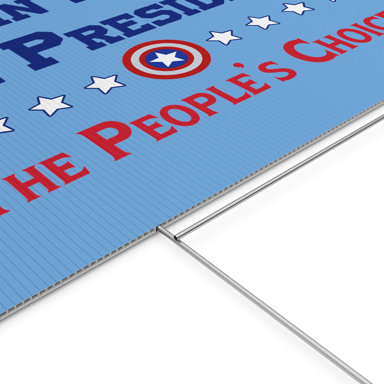 Captain America For President Yard Sign