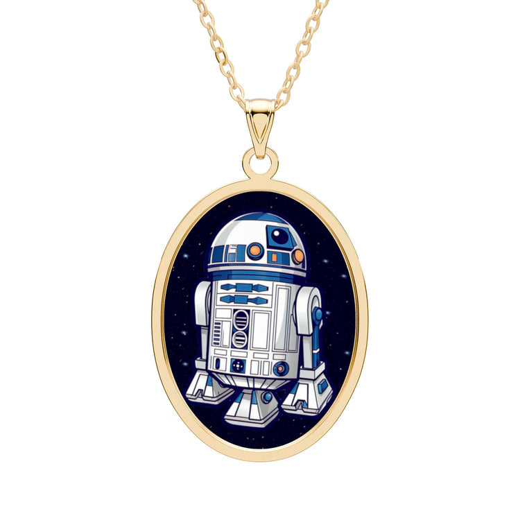 R2D2 Oval Pendant