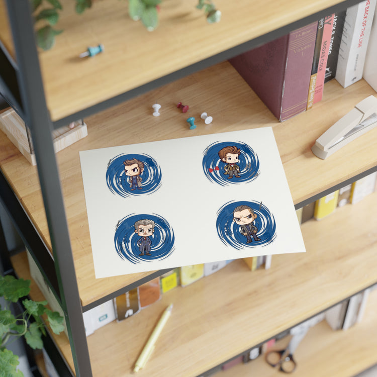 Timey Wimey Doctors Sticker Sheets - Fandom-Made