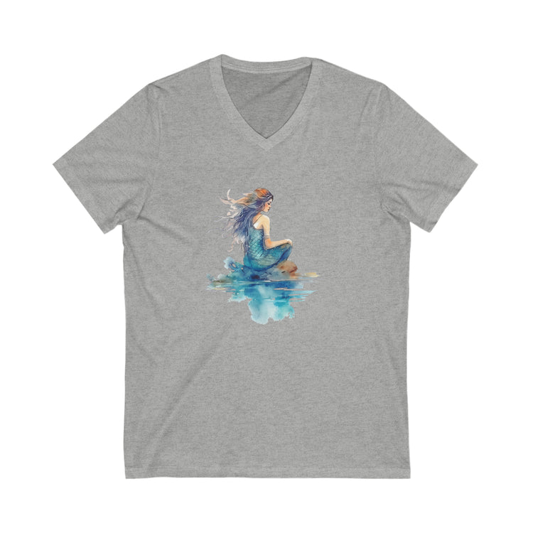 Mermaid Thoughts V-Neck Tee - Fandom-Made