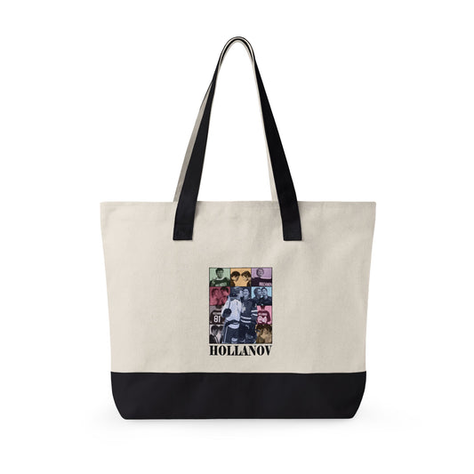 Hollanov Zippered Canvas Tote - Fandom-Made