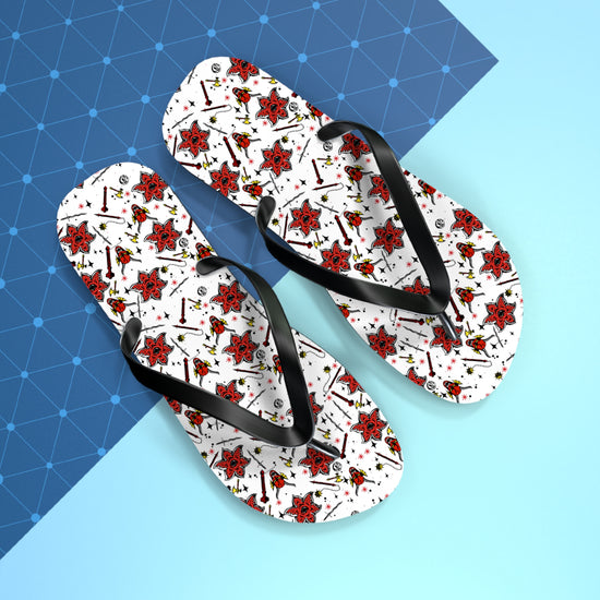 Stranger Things All-Over Print Flip Flops - Fandom-Made