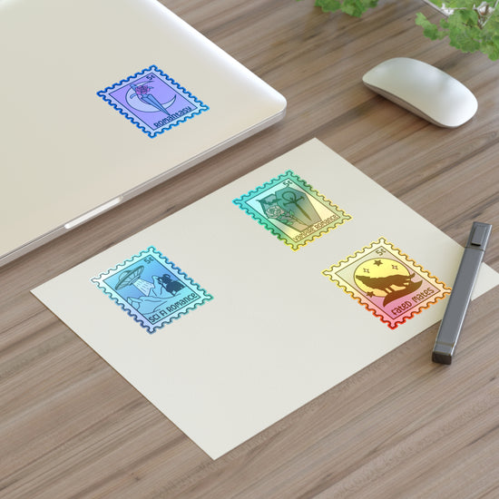 Fantasy Stamps Sticker Sheet Set 1 - Fandom-Made