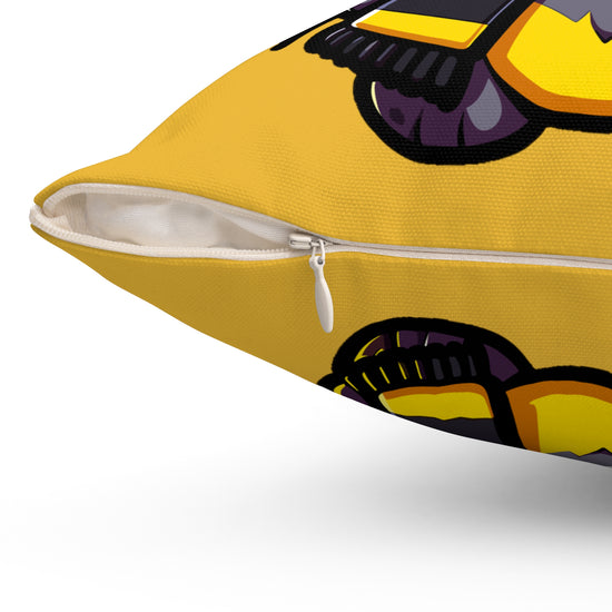 Hufflepuff Mascot Square Pillow - Fandom-Made