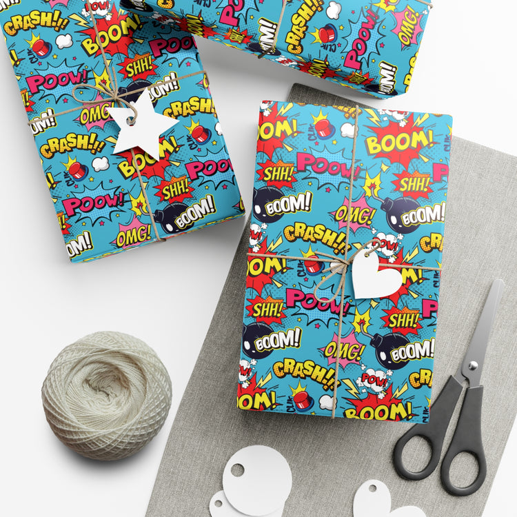 Comic Sounds Gift Wrap