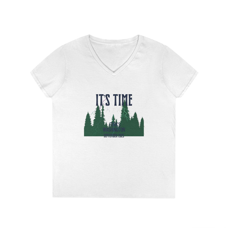 It's Time V-Neck Tee - Fandom-Made