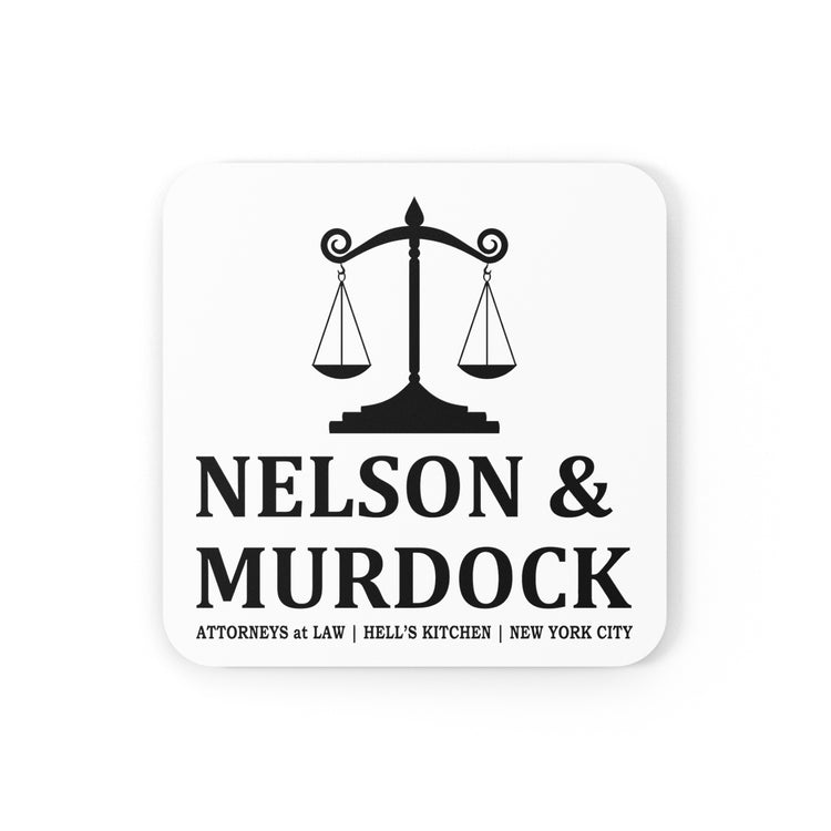 Nelson & Murdock Cork Back Coaster - Fandom-Made