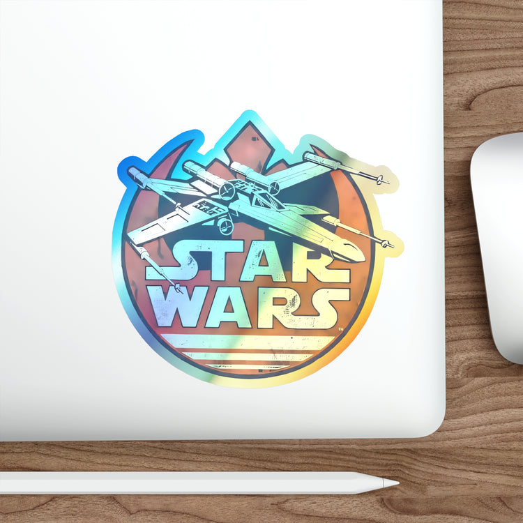 Patriotic X-wing Holographic Sticker - Fandom-Made