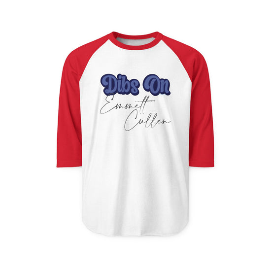 Dibs On Emmett Cullen 3/4 Raglan Shirt - Fandom-Made