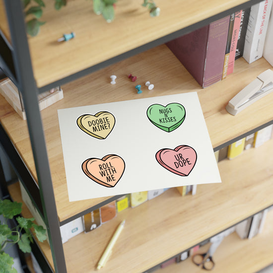 Stoner Conversation Hearts Sticker Sheets - Fandom-Made