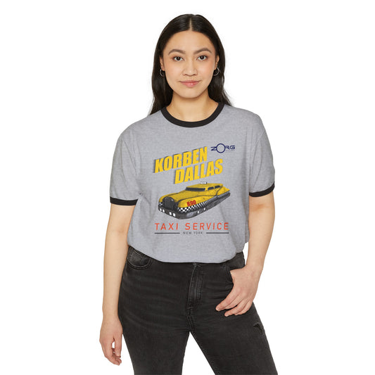 Korben Dallas Taxi Service Ringer T-Shirt - Fandom-Made