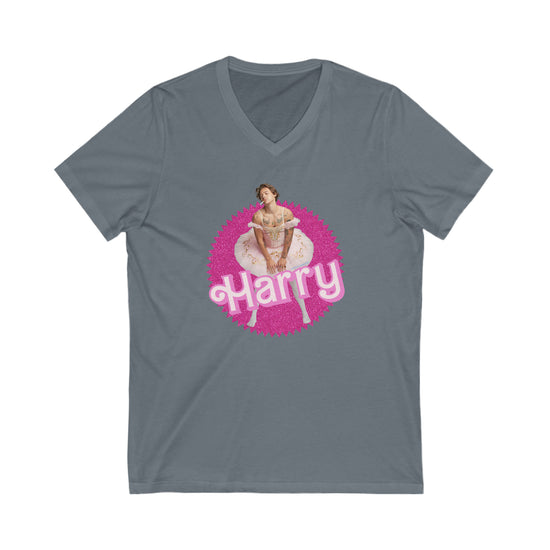 Harry Styles Barbie V-Neck Tee - Fandom-Made