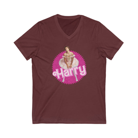 Harry Styles Barbie V-Neck Tee - Fandom-Made