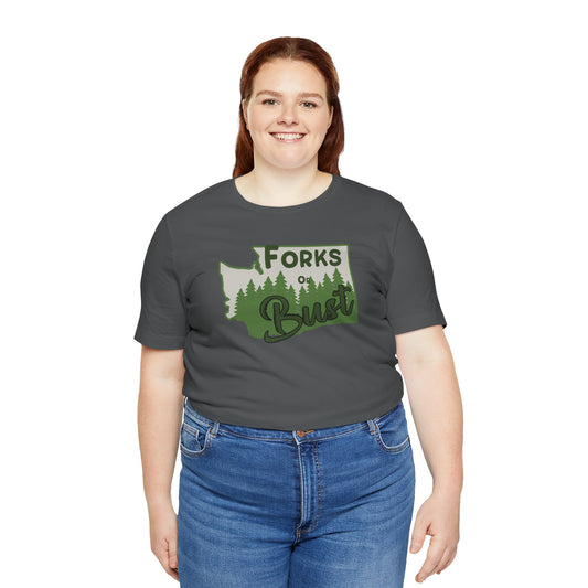 Forks Or Bust T-Shirt - Fandom-Made