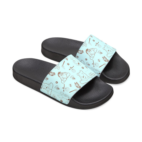 Winnie All-Over Print Youth Slides - Fandom-Made