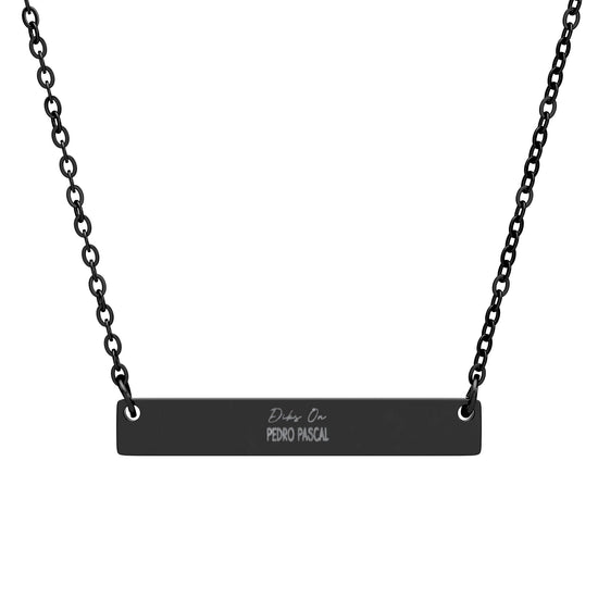 Dibs On Pedro Horizontal Bar Necklace - Fandom-Made