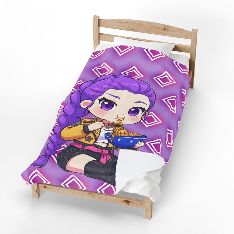 Ramen Time Rumi Velveteen Plush Blanket