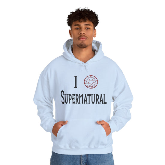 I Love Supernatural Devil's Trap Edition Hoodie - Fandom-Made