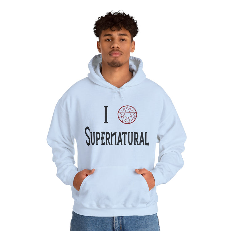 I Love Supernatural Devil's Trap Edition Hoodie - Fandom-Made