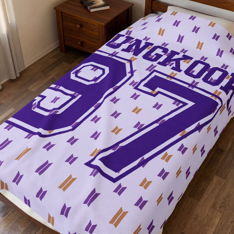 Jungkook 97 Velveteen Plush Blanket