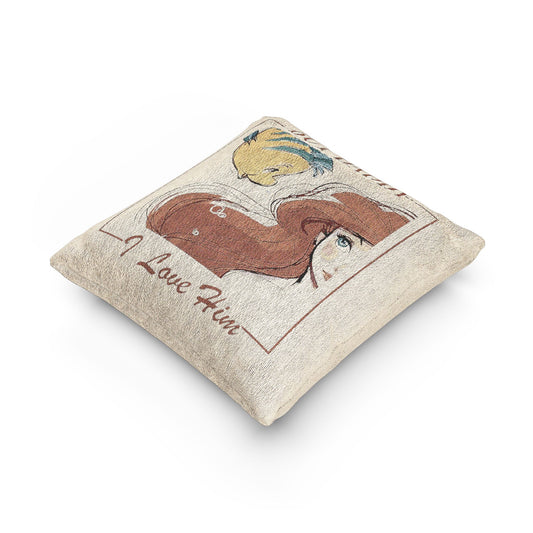 But Daddy I Love Him Woven Pillow