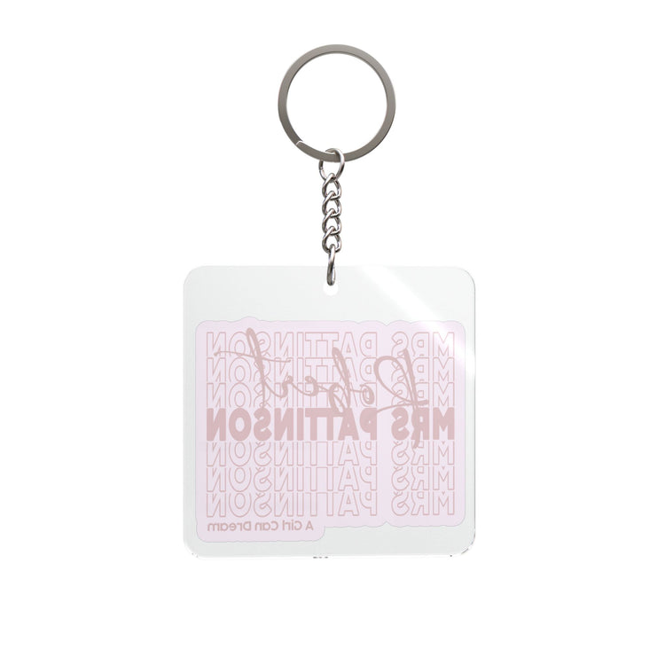 Mrs. RPatz Square Keychain