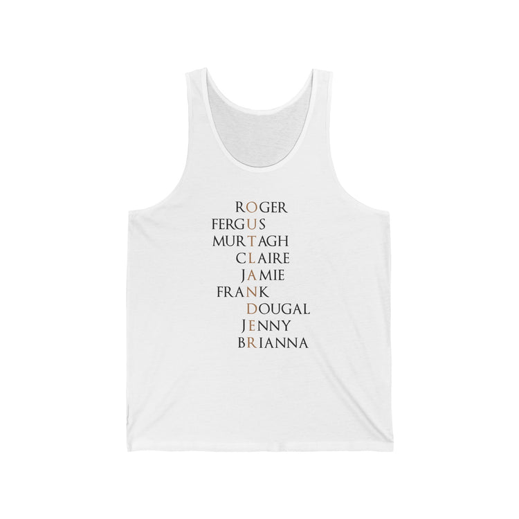 Outlander Characters Tank Top