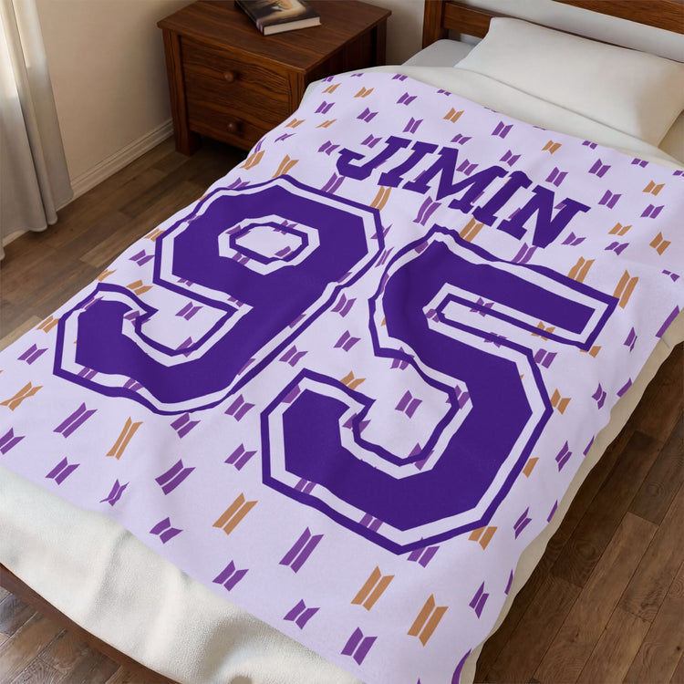 Jimin 95 Velveteen Plush Blanket