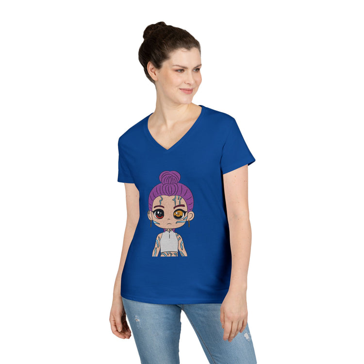 Rumi Demon Ladies' V-Neck Tee
