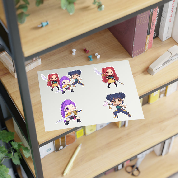 Huntirx Warriors Sticker Sheet