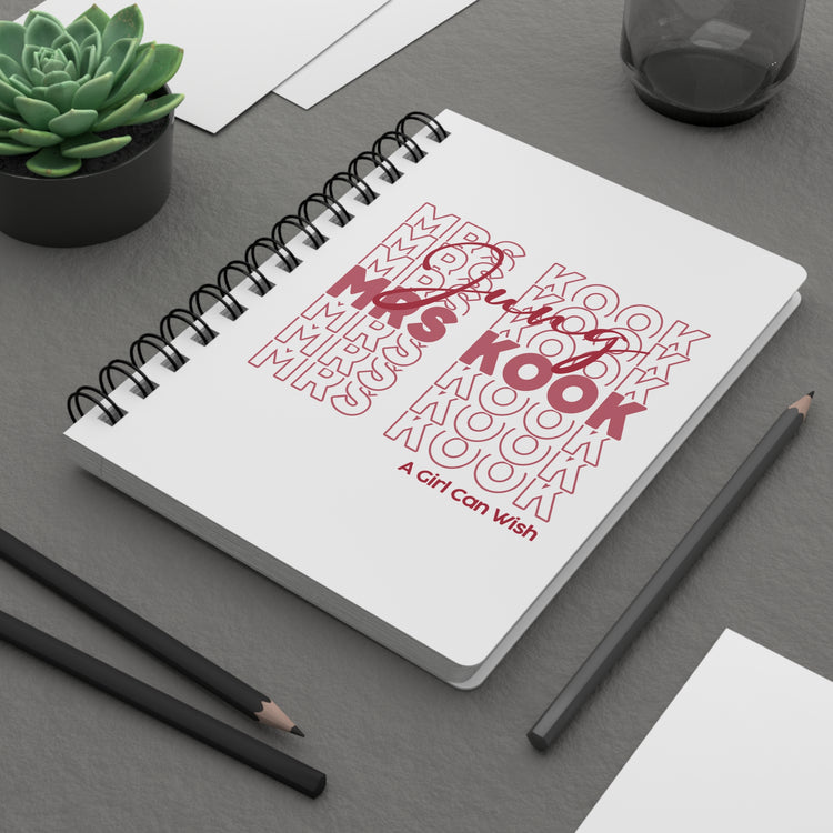 Mrs. Jung Kook Spiral Bound Journal