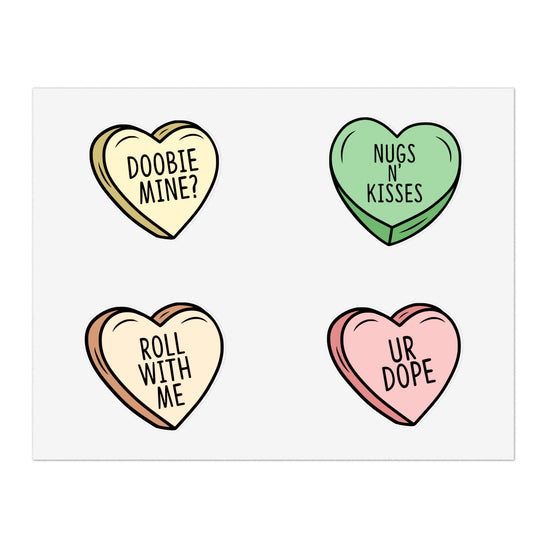 Stoner Conversation Hearts Sticker Sheets - Fandom-Made