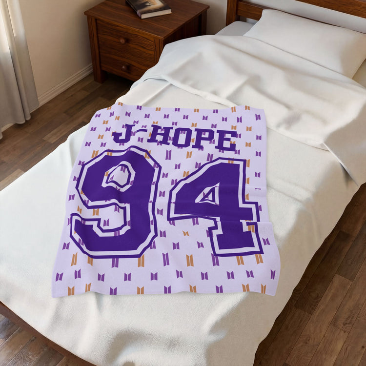 J-Hope 94 Velveteen Plush Blanket