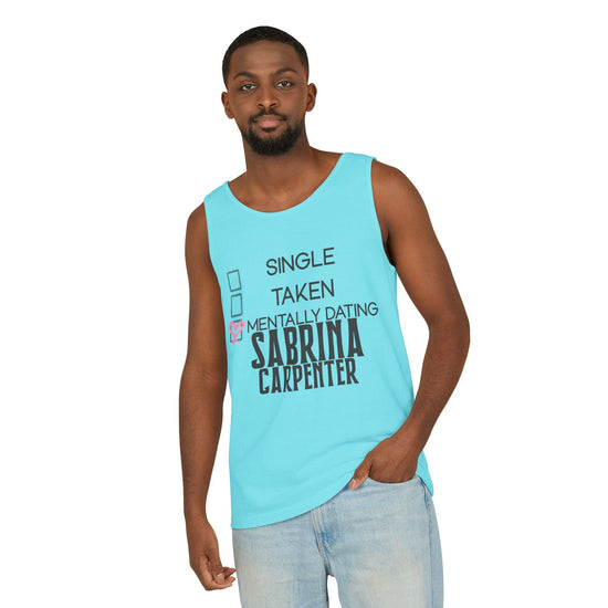 Mentally Dating Sabrina Carpenter Unisex Tank Top - Fandom-Made
