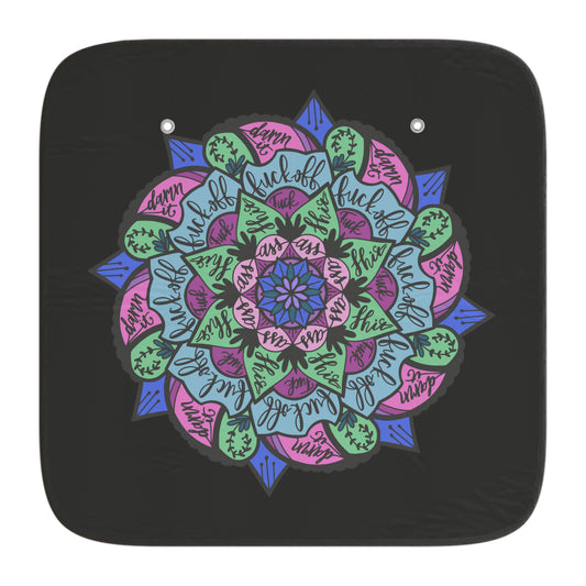 Profanities Mandala Car Sun Shades - Fandom-Made