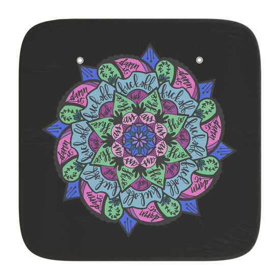 Profanities Mandala Car Sun Shades - Fandom-Made