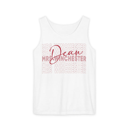 Mrs. Dean Winchester Unisex Garment-Dyed Tank Top - Fandom-Made