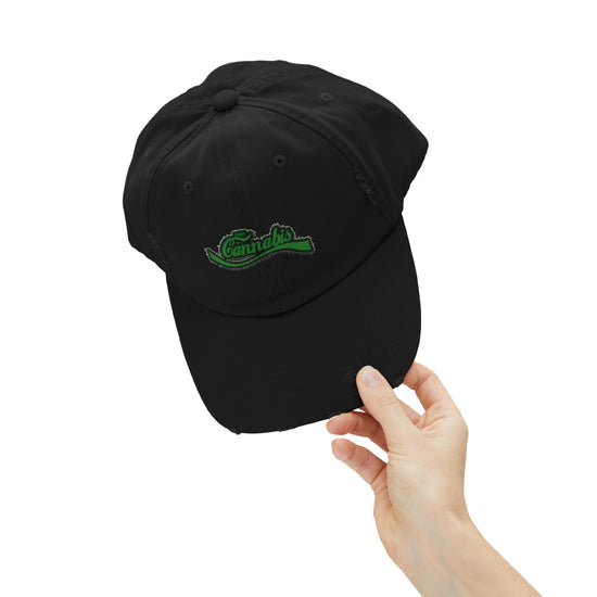 Enjoy Cannabis Distressed Cap - Fandom-Made