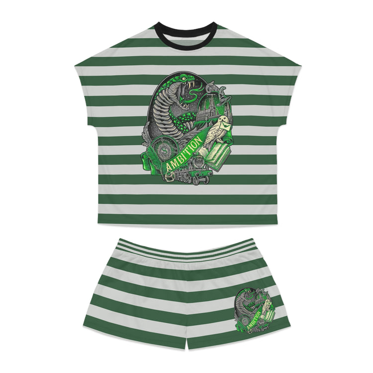 Slytherin Ambition Women's Short Pajama Set - Fandom-Made