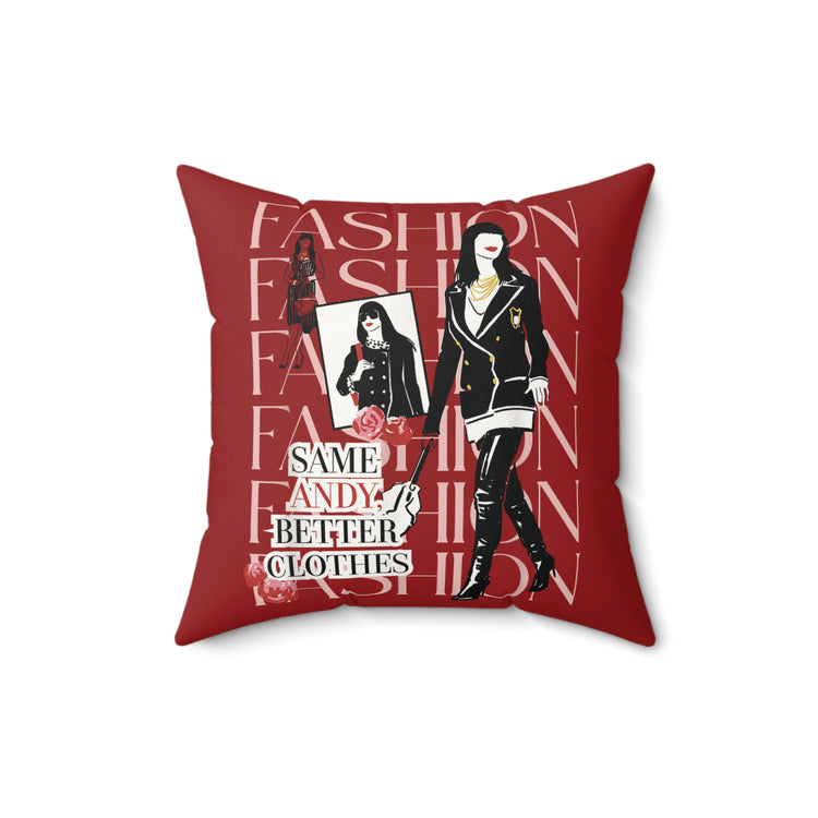 Same Andy Faux Suede Square Pillow