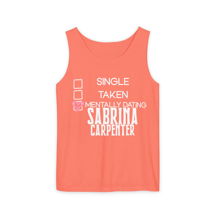 Mentally Dating Sabrina Carpenter Unisex Tank Top - Fandom-Made