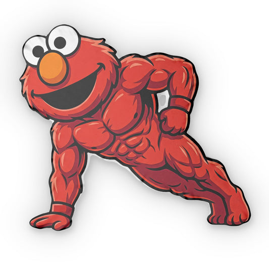 Workout Elmo-Shaped Pillow
