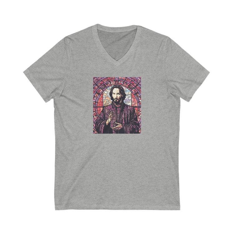 Keanu Reeves V-Neck T-Shirt - Fandom-Made