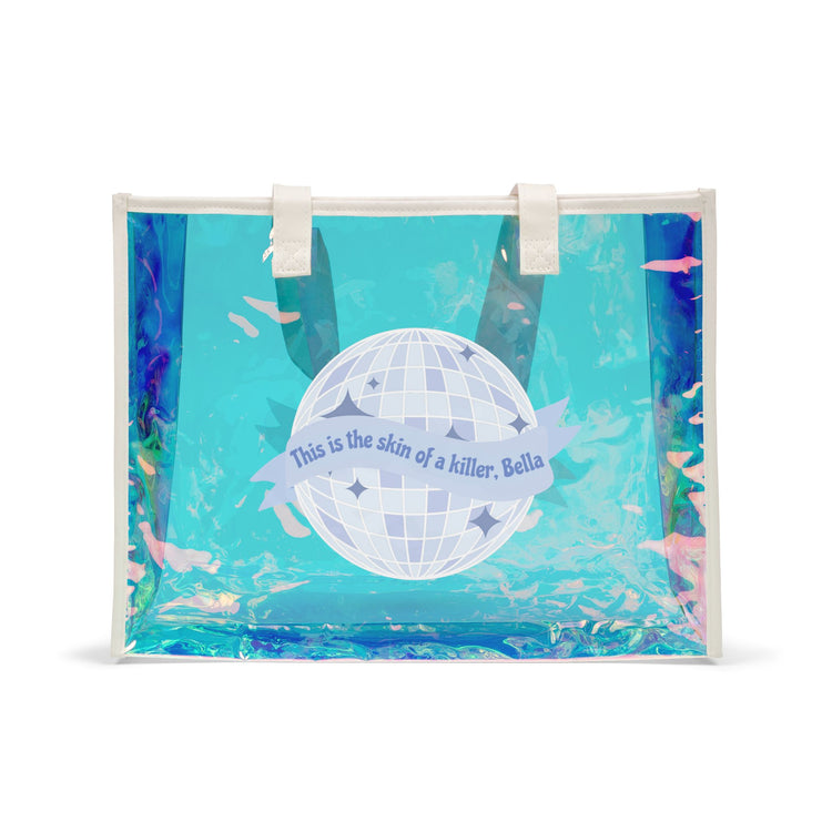 Skin Of A Killer Holographic Tote Bag