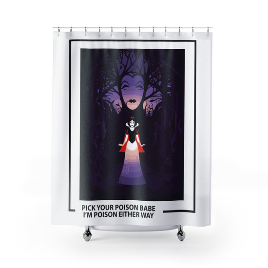 Pick Your Poison Shower Curtain - Fandom-Made