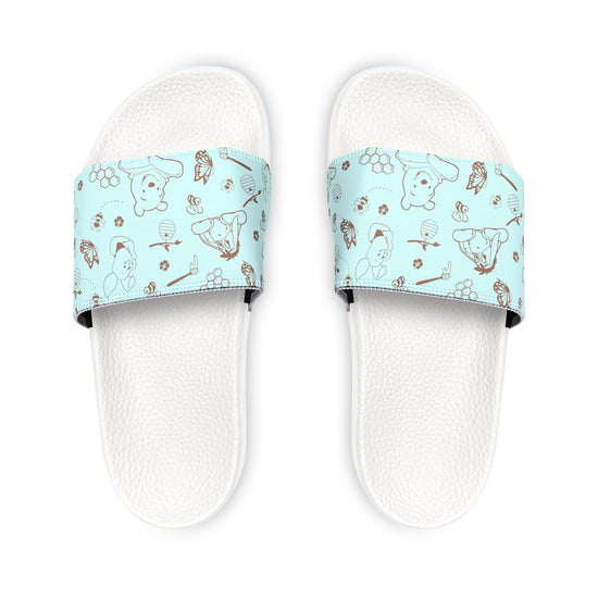 Winnie All-Over Print Youth Slides - Fandom-Made