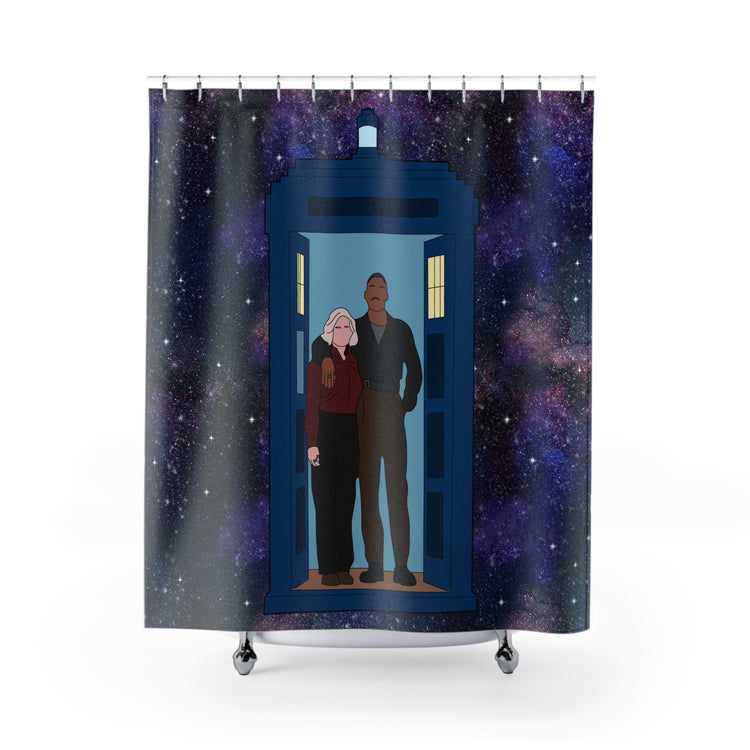 The Fifteenth Doctor and Ruby Shower Curtain