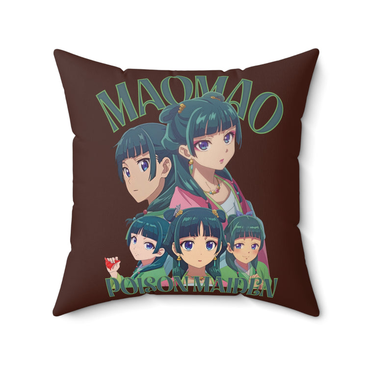 Poison Maiden Faux Suede Square Pillow - Fandom-Made