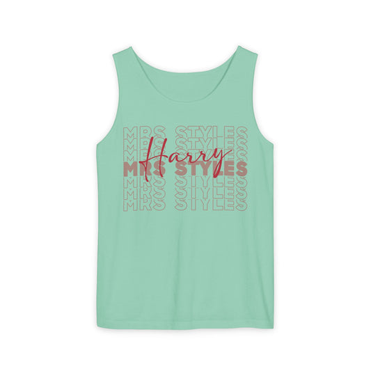 Mrs. Styles Unisex Garment-Dyed Tank Top - Fandom-Made